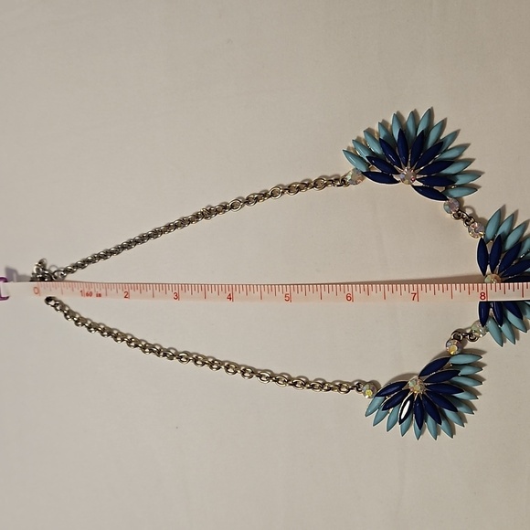 Beautiful Half Starbust Necklace with Rhinestone accents - Picture 7 of 8